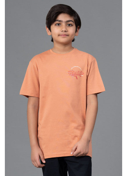 T-Shirt- Best In Comfort| Cotton| Orange Colour - UniqueFashionCollection
