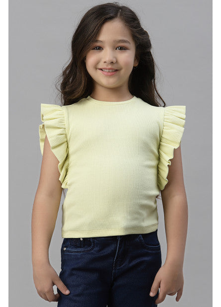 Girls Mint Green T-Shirt - UniqueFashionCollection
